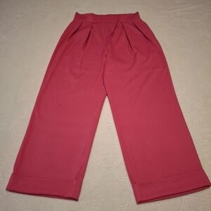 SHEIN Rose Wide-Leg Pants